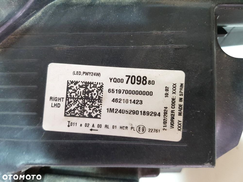 OPEL CROSSLAND X LAMPA PRZÓD PRZEDNIA PRAWA FULL LED 462161423 ORYGINAŁ - 6