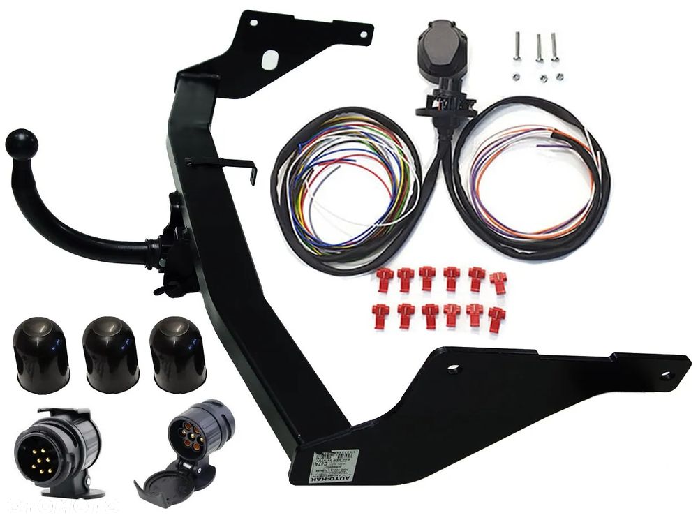 HAK HOLOWNICZY Z KULĄ WYPINANĄ POZIOMO ZA POMOCĄ DŹWIGNI+13P FORD FOCUS KOMBI MK2 II - 1