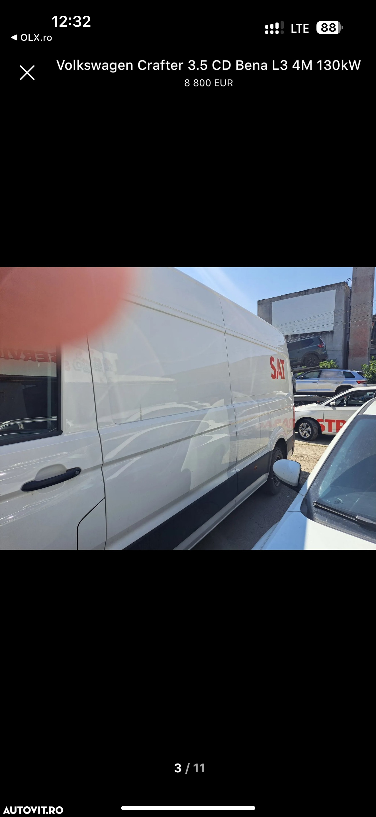 Volkswagen Crafter VW 35 XL an 2020 L3H2 H2L3 2.0 TDI 140 cai Euro 6 Duba mediu lung Autoutilitara Unic Proprietar de noua Km reali istoric reprezentanța carvertical scos fără rugina arata perfect - 14