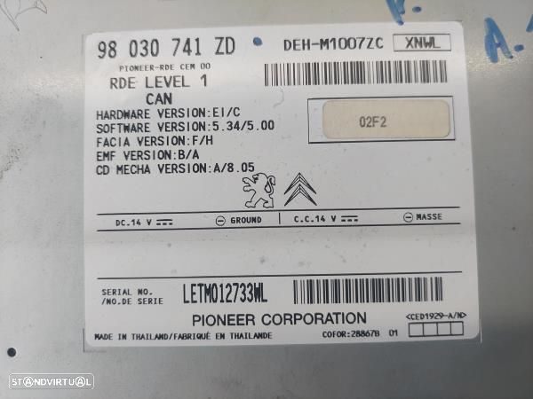 Auto Radio Peugeot 208 I (Ca_, Cc_) - 3