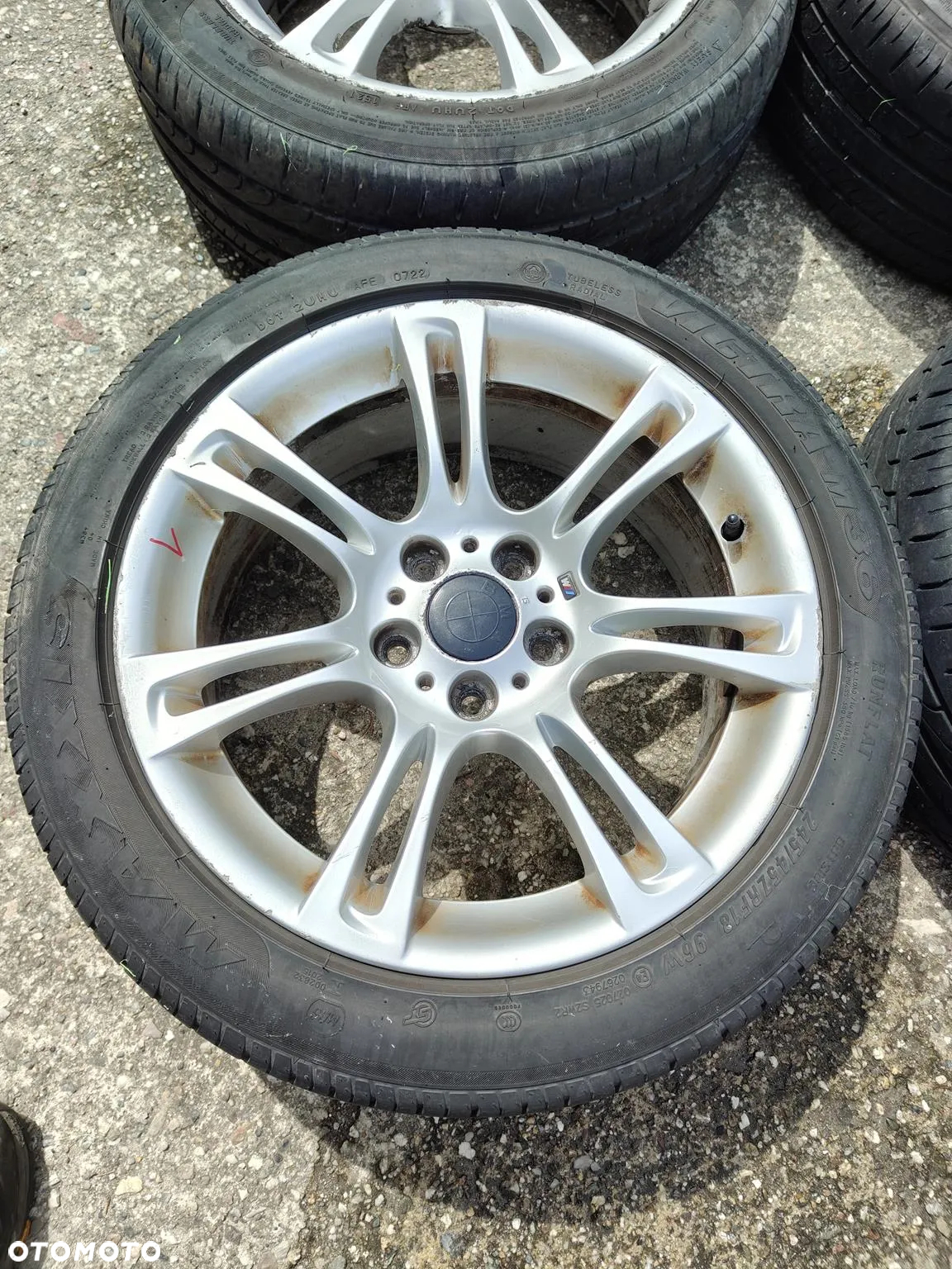 BMW F10 F11 M-pakiet Org Felgi Aluminiowe Alusy KOŁA 5X120 18 Opony 4x 245/45 18 - 3