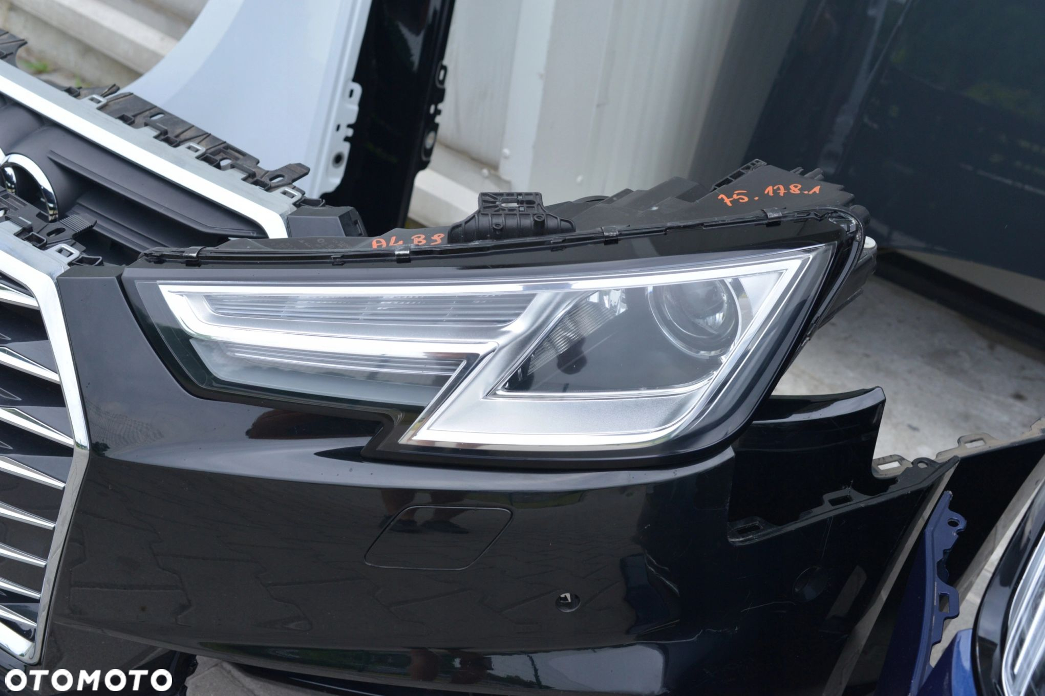 MASKA ZDERZAK BŁOTNIK LAMPA H7 XENON FULL LED PAS BELKA AUDI A4 B9 8W 16- - 15