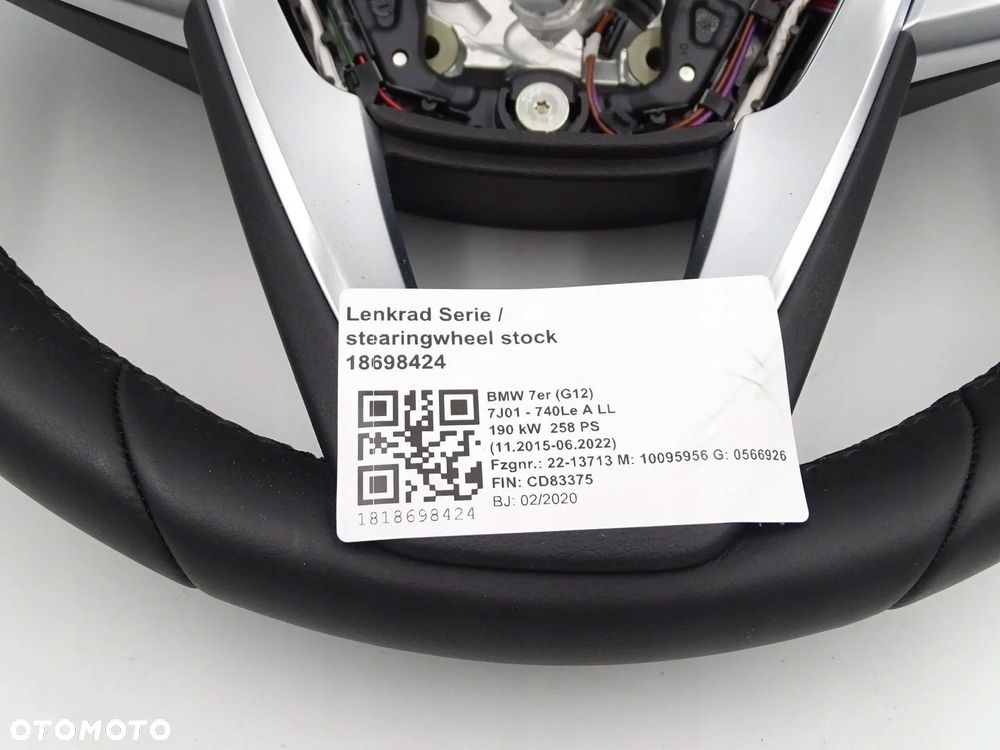 BMW G30 G31 G32 G11 G12 ORYGINALNA KIEROWNICA SPORT SKÓRA WIBRACJA JAK NOWA - 5