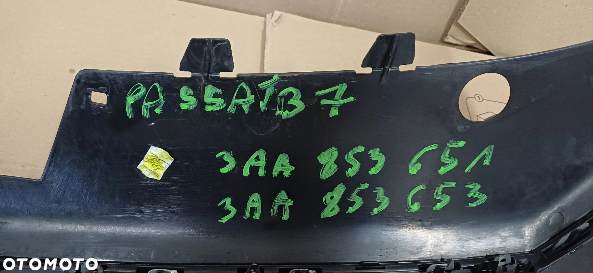 Volkswagen Passat B7 grill atrapa chłodnicy zderzaka przedniego 3AA853651 - 4