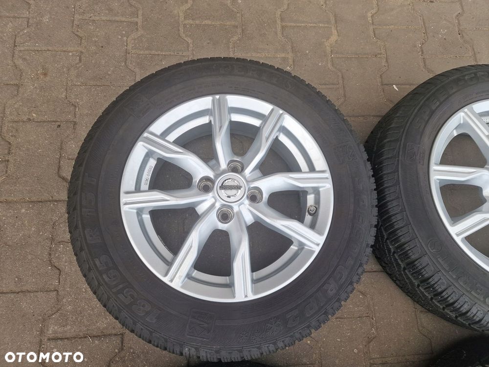 KOŁA FELGI ALU OPONY ZIMA ZIMOWE NISSAN MICRA 15 4X100 185 65 15 SEMPERIT - 2