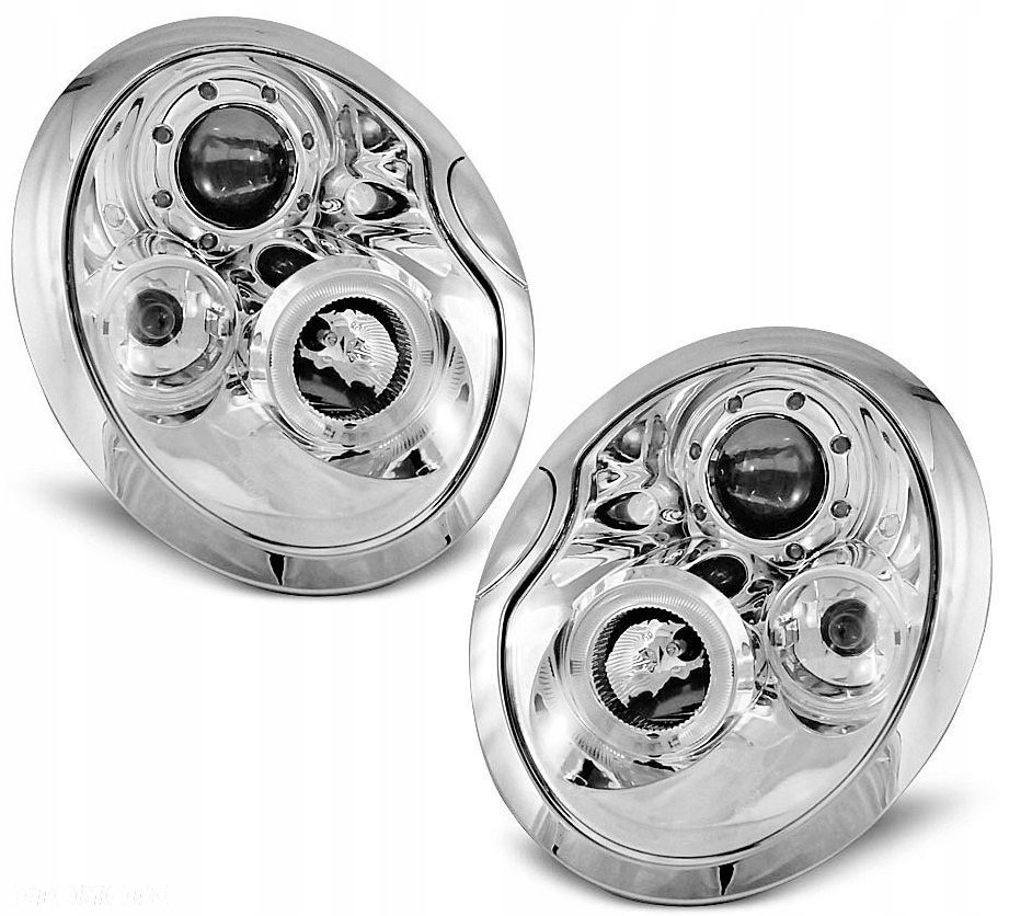 Reflektory Lampy kpl Ringi Angel Eyes Led Tuning Mini Cooper One r50 r52 - 2