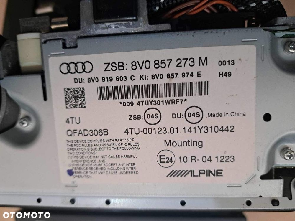 Audi A3 S3 8V 2012-2020 Radio nawigacja czytnik - 3
