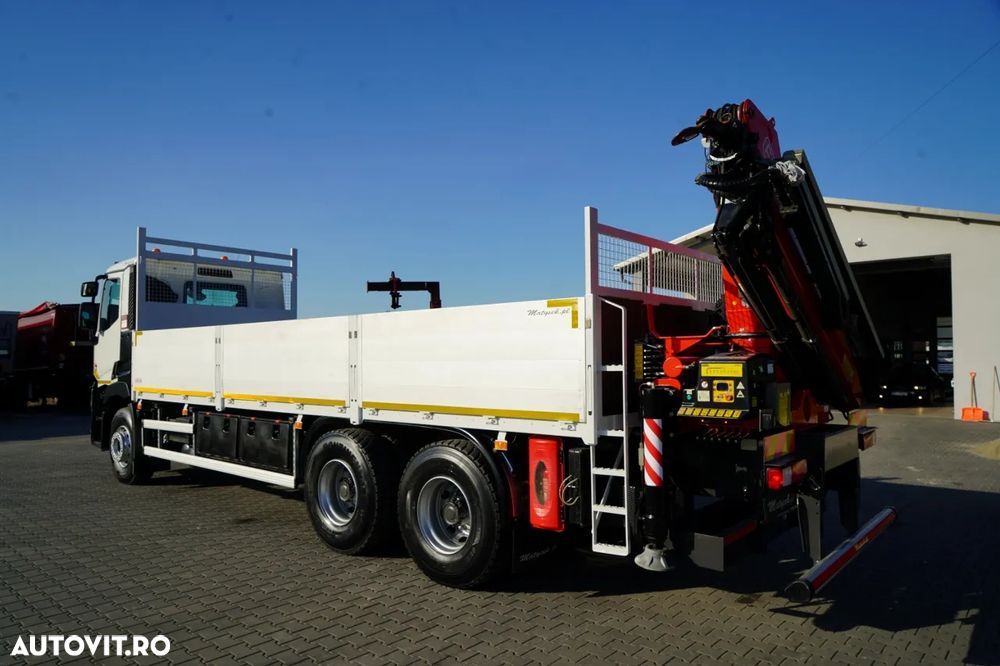 Renault C 430 / 6x4 / 7,2 M LIVRARE + CUPĂ FASSI F215A / EXTENSIE 10 M / RADIOCOMANDĂ / FURCĂ / ROTATOARE - 10