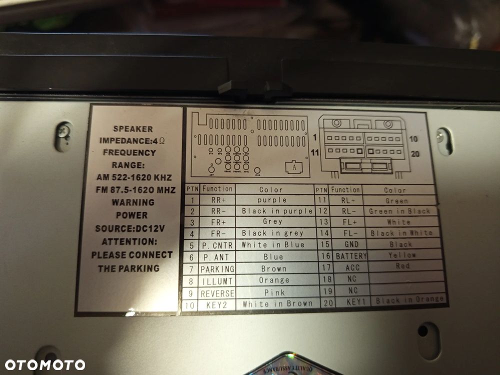 RADIO FABRYCZNE VOLKSWAGEN PASSAT B6 - 4