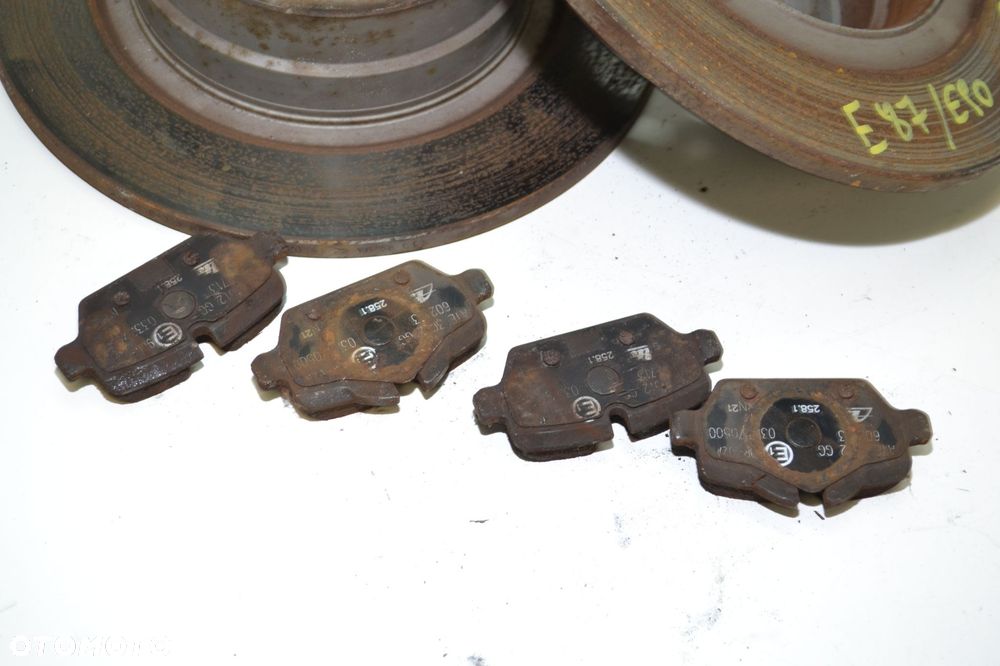 BMW E87 E90 TARCZE HAMULCOWE TYŁ KLOCKI KOMPLET ZESTAW 296MM - 8
