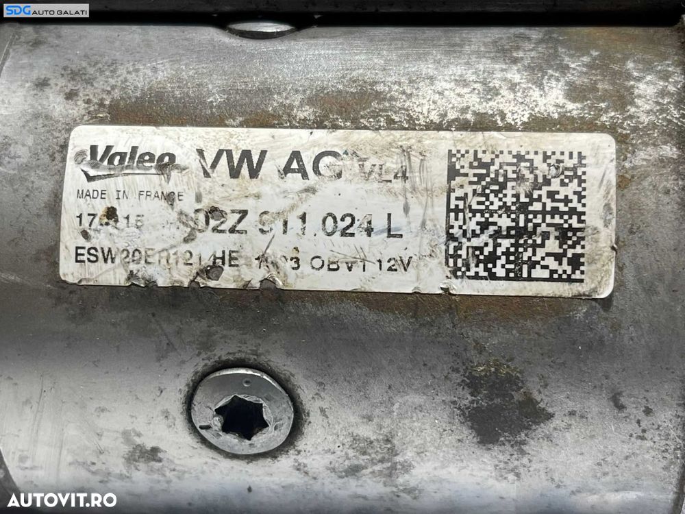 Electromotor cu 13 Dinti Volkswagen Polo 6R 1.6 TDI CAY CAYA CAYB CAYC CLNA DGTC DGTD 2014 - 2021 Cod 02Z911024L [B3598] - 2