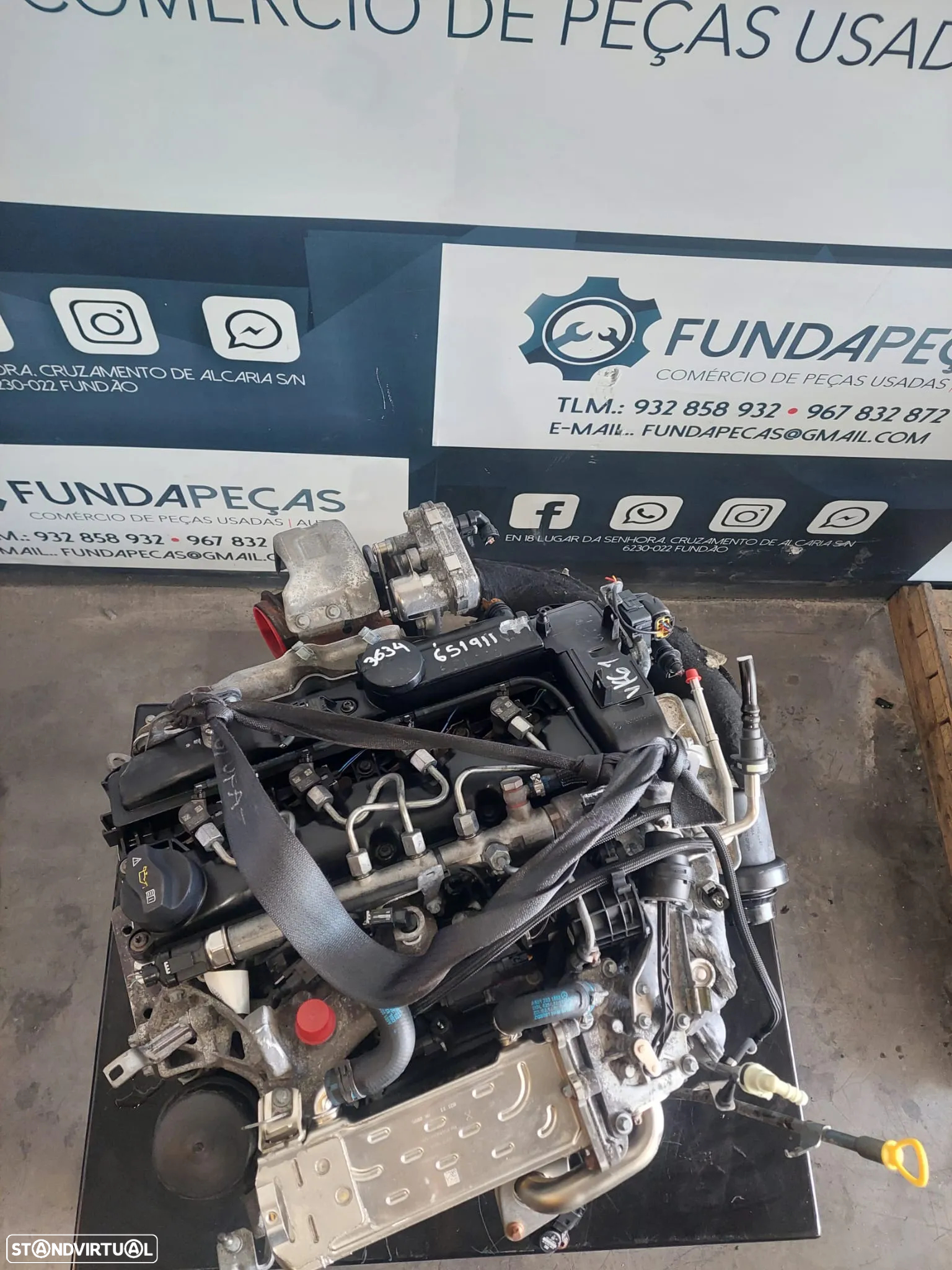 Motor Mercedes C220 2.1 170Cv Ref: 651.911 - 3