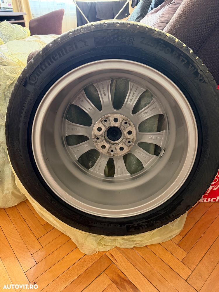 Set 4 Jante Bmw R17 Styling 775 V-Spoke + 4 Anvelope Continental 225/50/17 AllSeason RunFlat DOT2025 - 2