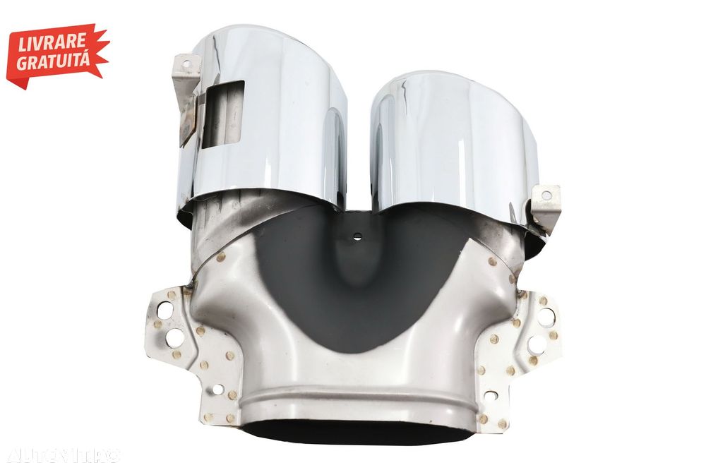 Difuzor Bara Spate Mercedes A-Class V177 Sedan (2018-up) Evacuari Crom- livrare gratuita - 11