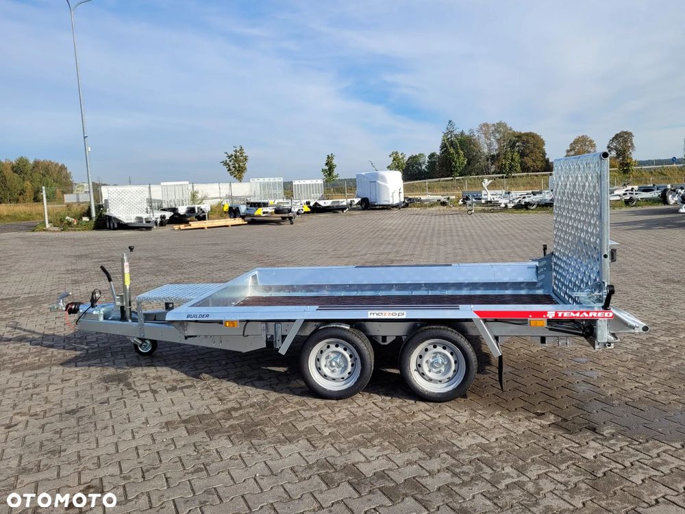 TEMARED Dostawa przyczepa koparkowa, budowlanka, pod sprzęt budowlany 300x150cm DMC2700kg Z TRAPEM - 7