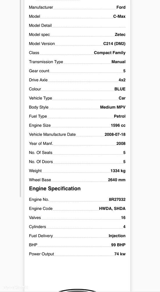 Skrzynia Biegów Ford Focus C-MAX MK2 Combi 1.6 TDCi DV6 3M5R7002NF - 6