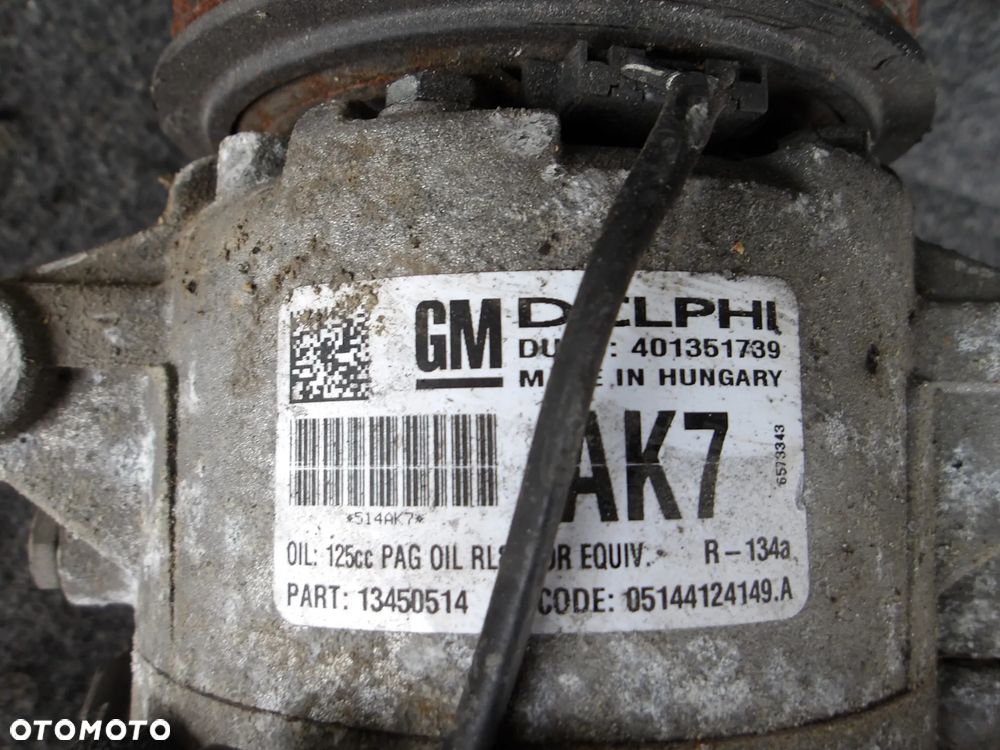 KOMPRESOR SPRĘŻARKA KLIMATYZACJI OPEL 13450514 AK7 - 2