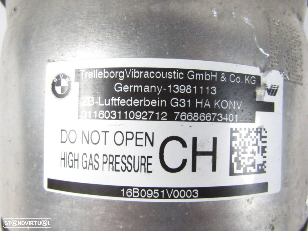 Amortecedor pneumático M Direito/Trás Seminovo/ Original BMW 5 Touring (G31) 371... - 4