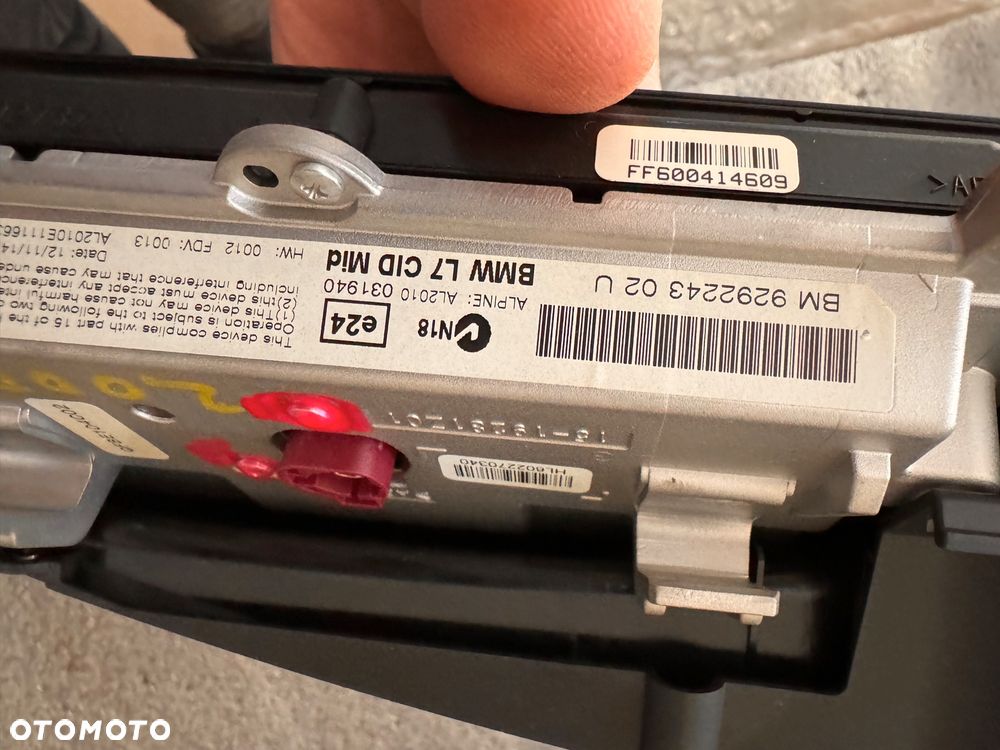 BMW F20 F21 9292243 MONITOR WYŚWIETLACZ - 2