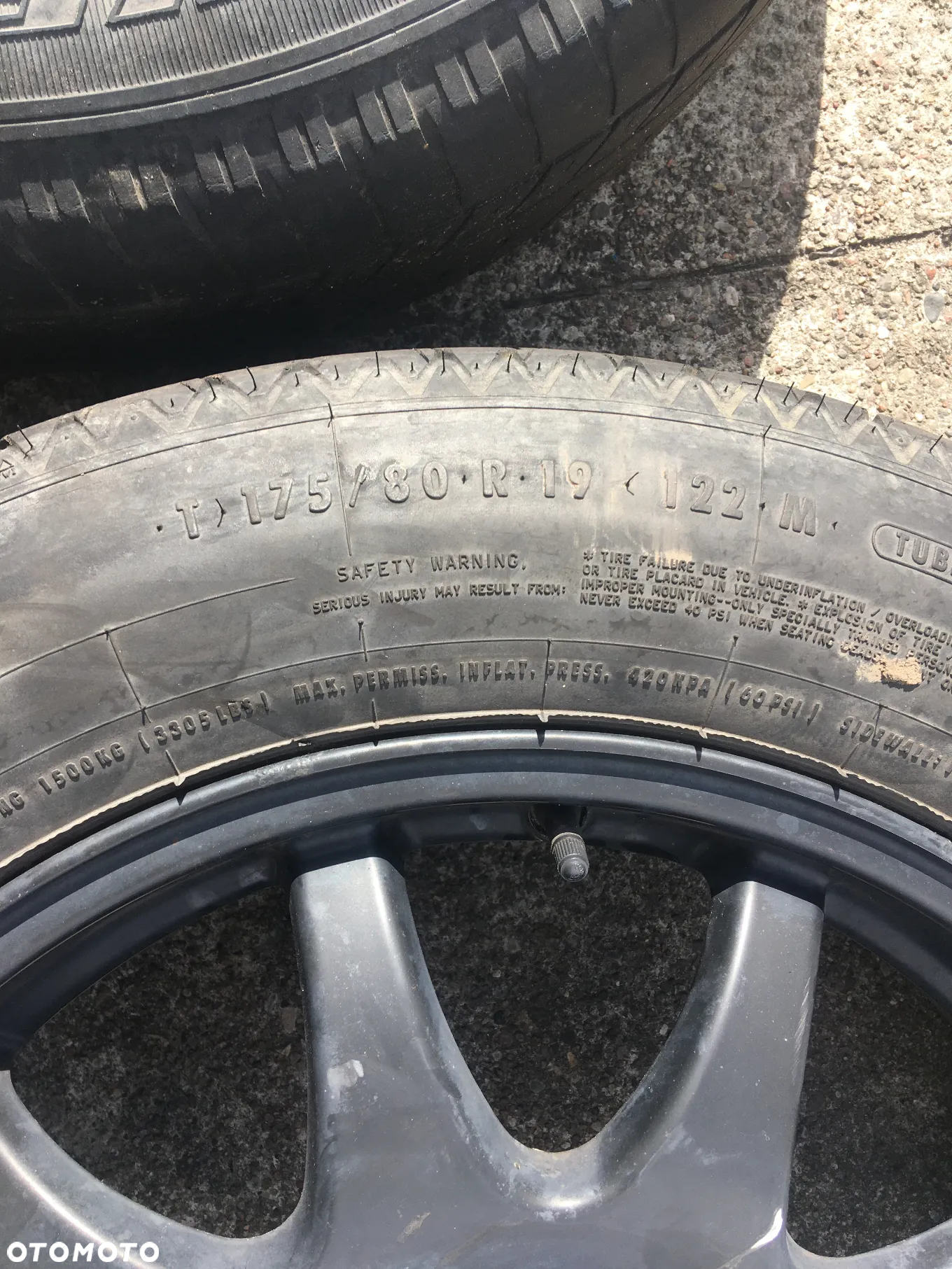 Koło dojazdowe 7H22-1007 OPONA Continental 175/80 R19 Land Rover Discovery 3 III / Range Rover Sport - 2