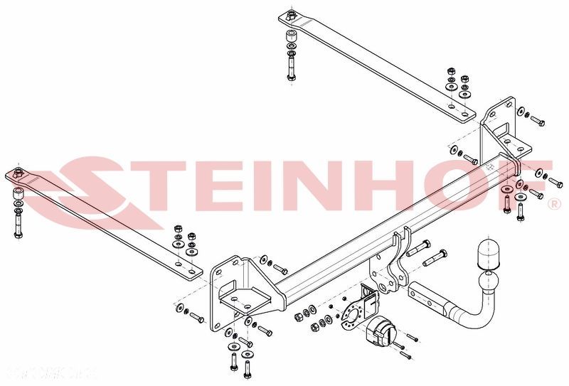 Hak Holowniczy + MODUŁ 7PIN do Honda Civic Sedan od 2017 - 2