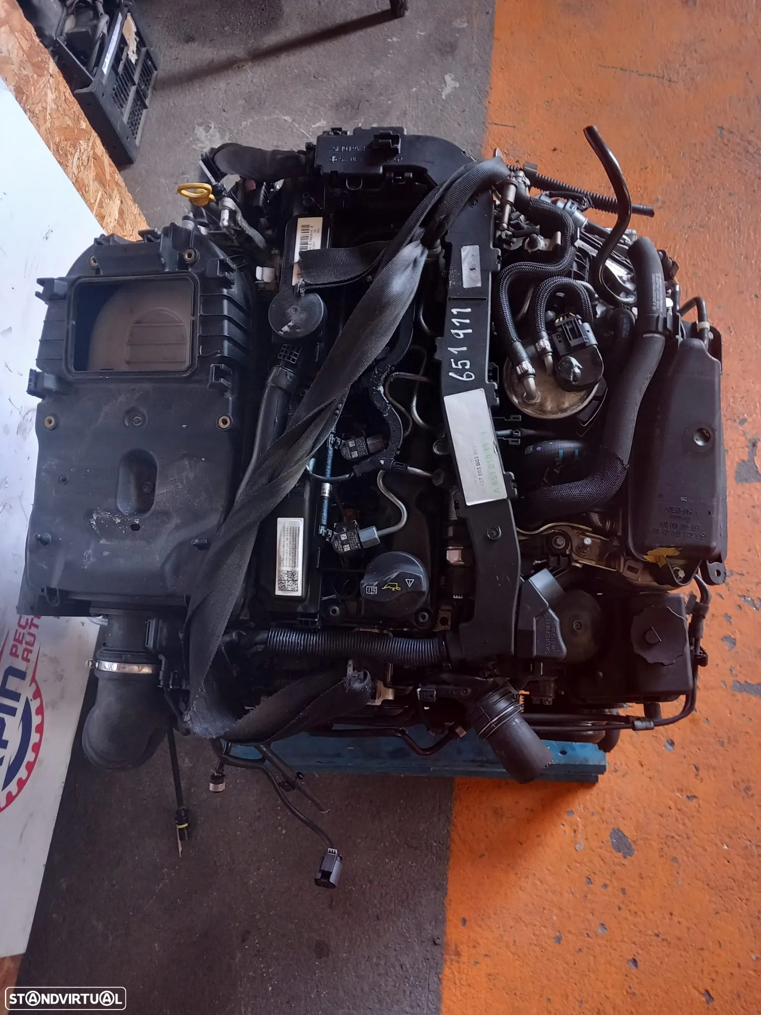 Motor Mercedes Benz W204/C220/C250 2.1 Cdi Ref: 651911 - 2