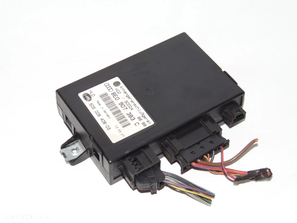 Moduł sterownik świateł haka przyczepy 8E0907383C VW Touran Caddy Golf V Audi A4 B6 B7 - 1
