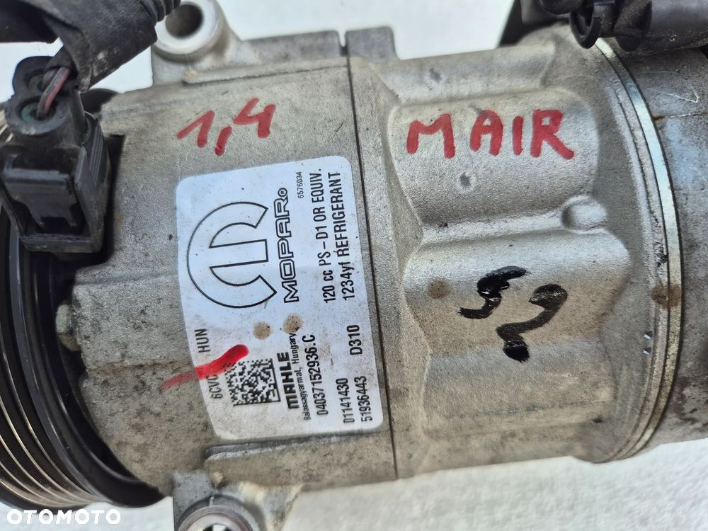 Sprężarka kompresor klimatyzacji Fiat 500X Jeep Renegade 1,4 Multiair 51936443 - 2
