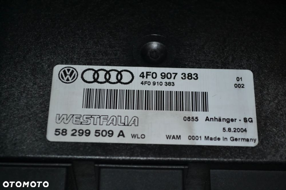 AUDI A6 C6 MODUŁ STEROWNIK HAKA HOLOWNICZEGO 4F0907383 OBUDOWA - 2