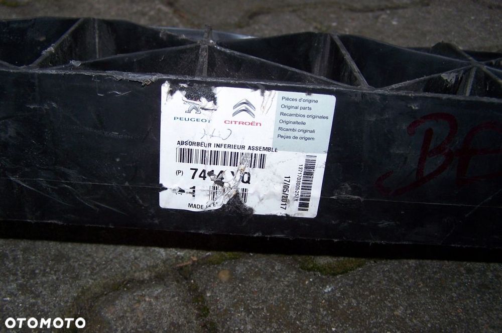 Peugeot Patrner Citroen Berlingo belka zderzaka - 5