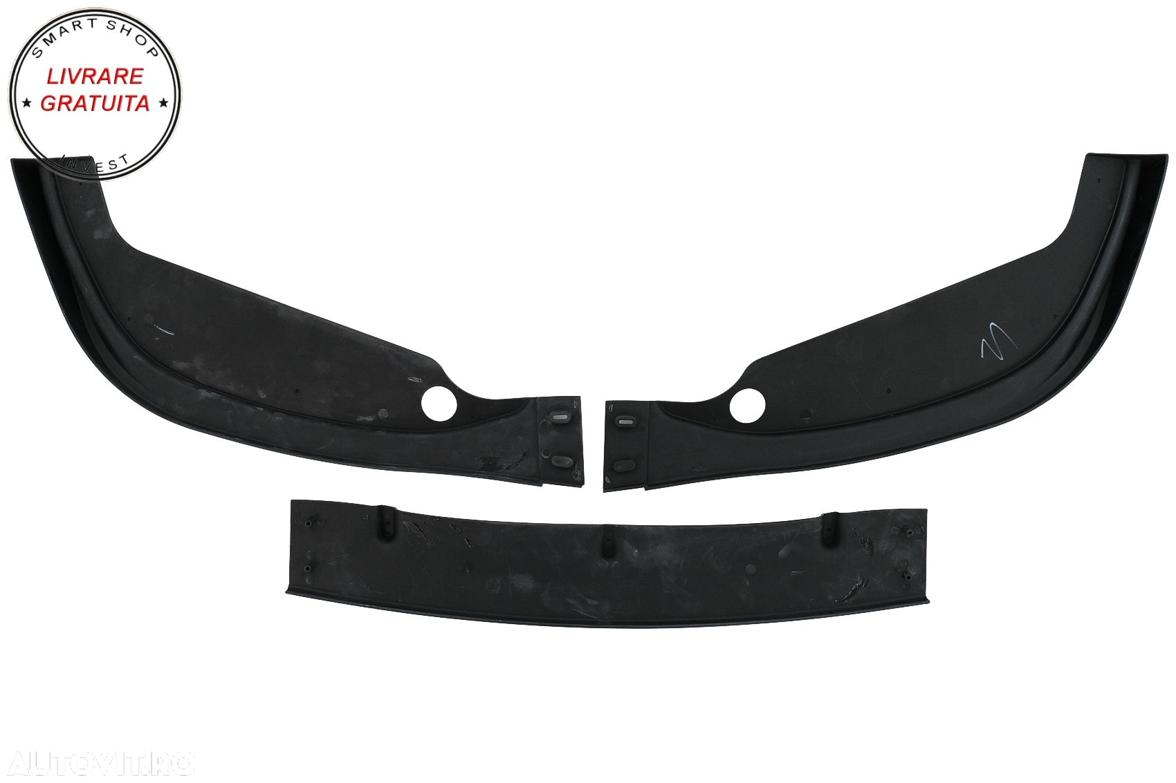 Prelungire Bara Fata BMW 3 Series E46 M3 Sedan Touring (1998-2004) Negru Lucios- livrare gratuita - 8