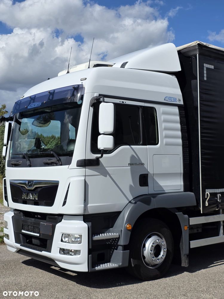MAN TGM 15.290 / BURTO-FIRANKA / AUTOMAT / CAŁY NA PODUSZKACH / KLIMA POSTOJOWA /18EURO PALET / SPROWADZONY  / E6 / LIFT  / WINDA / - 15