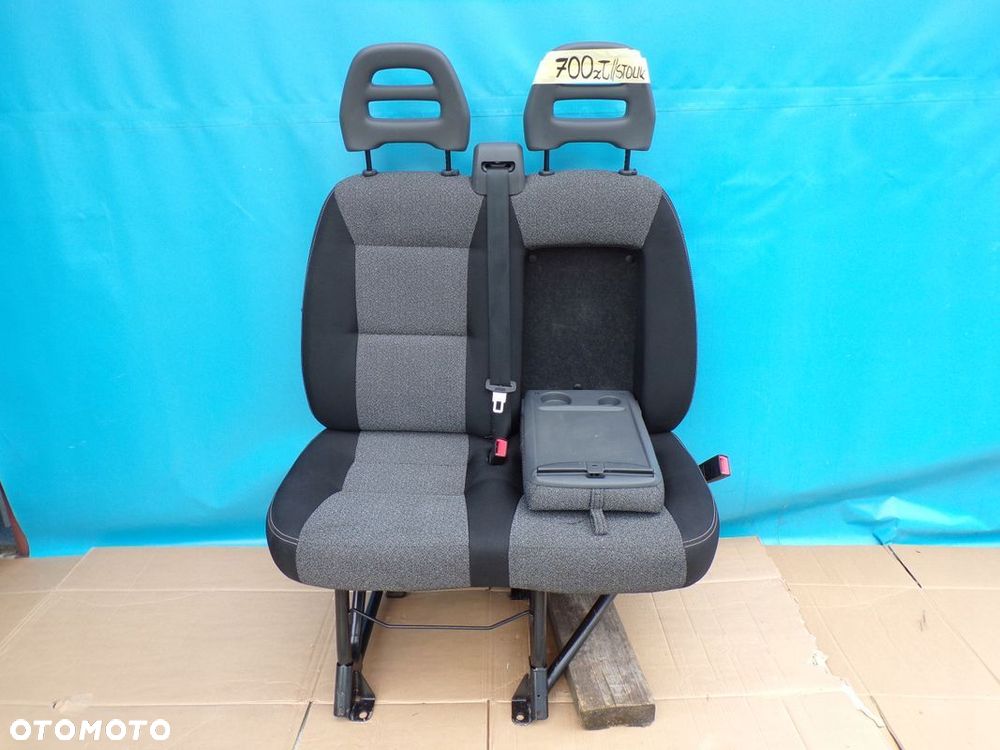 DUCATO BOXER JUMPER 2006- fotel PODWÓJNY KANAPA pasażera prawy ze STOLIKIEM - 1