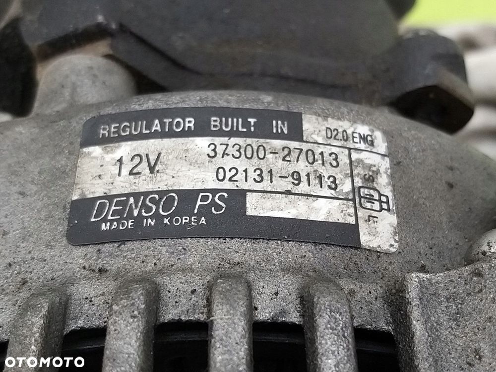 Alternator Hyundai Tucson I 2004-2009 2,0 CRDI 3730027013 021319113 - 7
