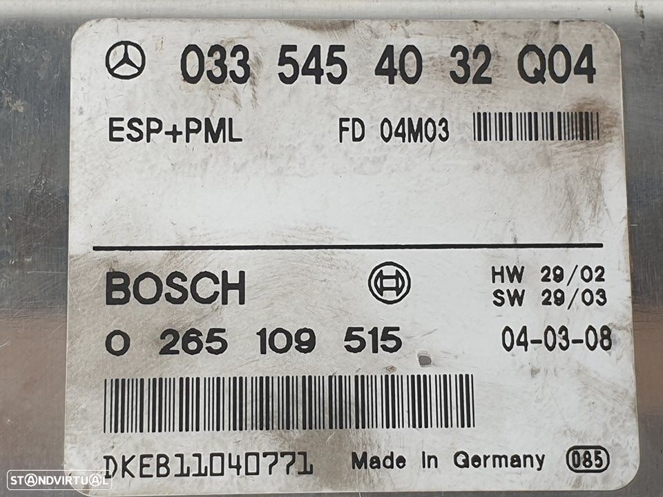 CENTRALINA ASR MERCEDES-BENZ CLASSE E 2004 - 3