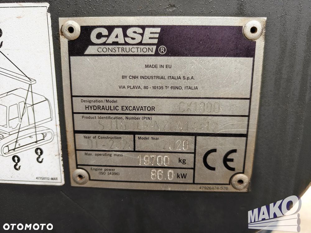 Case CX180D - 12