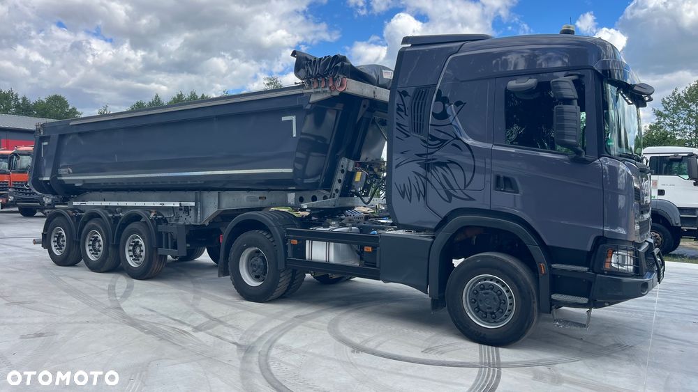 Scania G500 Nex Gen 4x4 stały napęd, skrzynia redukcyjna, biegi terenowe, kabina z łóżkiem, hydraulika do wywrotu, z Niemiec, opticruise ze sprzęgłem SCANIA 4x4 XT G500 ciągnik (nie Mercedes AROCS Volvo Man itp) - 10