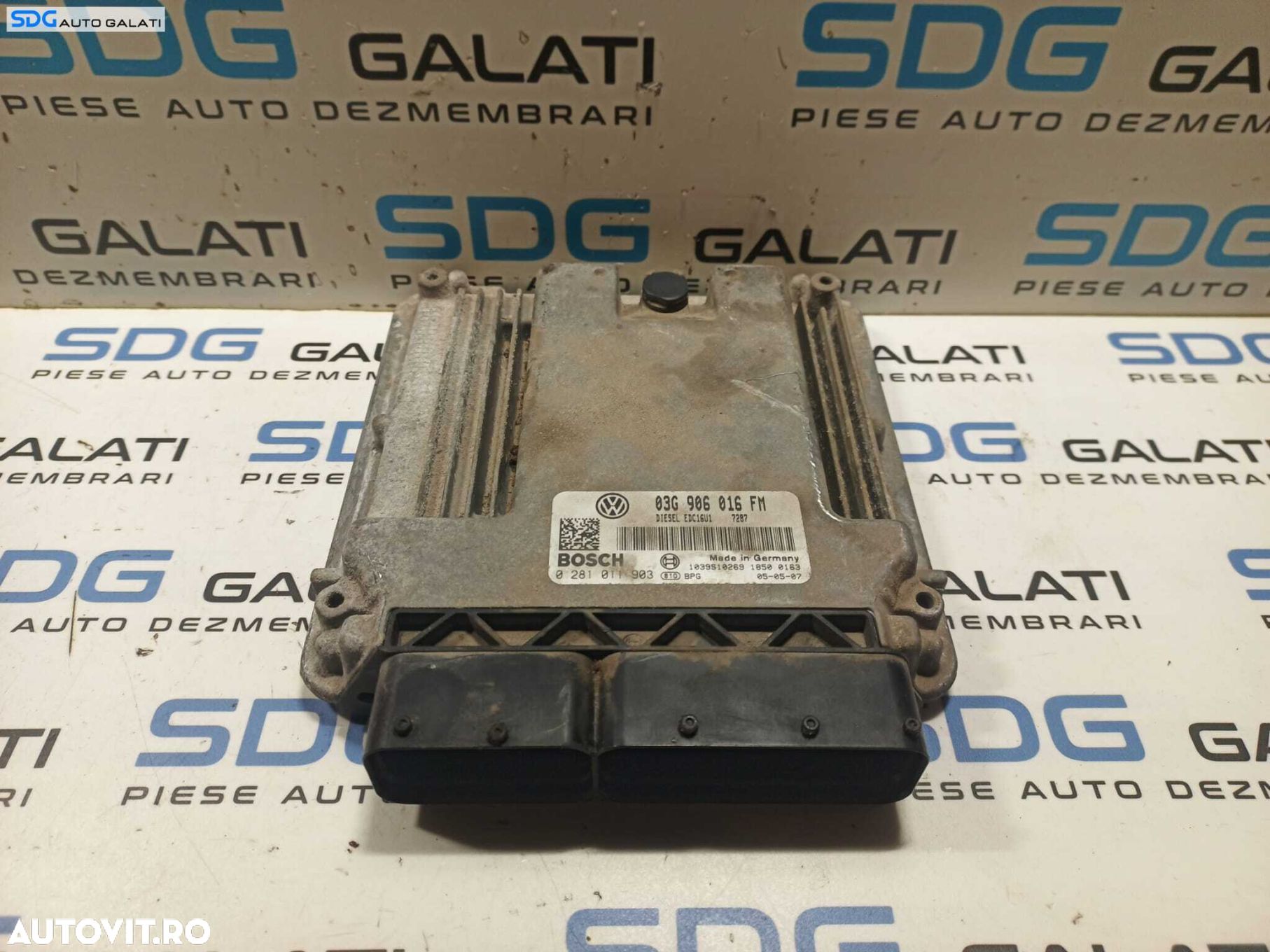 ECU Calculator Motor Volkswagen Touran 2.0 TDI 2003 - 2010 Cod 03G906016FM 0281011903 [L0720] [L0721] - 1