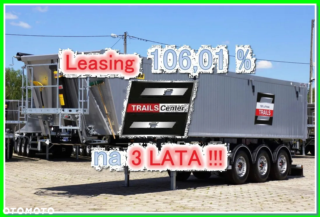 Zaslaw 45 m³ / 9,70 m naczepa wywrotka LIGHT KL-DRZWI!! - 7