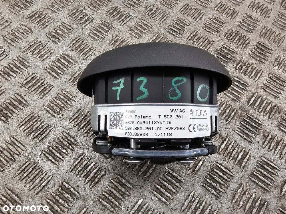 VW PASSAT B8 VW T-ROC VW ARTEON PODUSZKA AIRBAG KIEROWCY 5G0880201AC - 3
