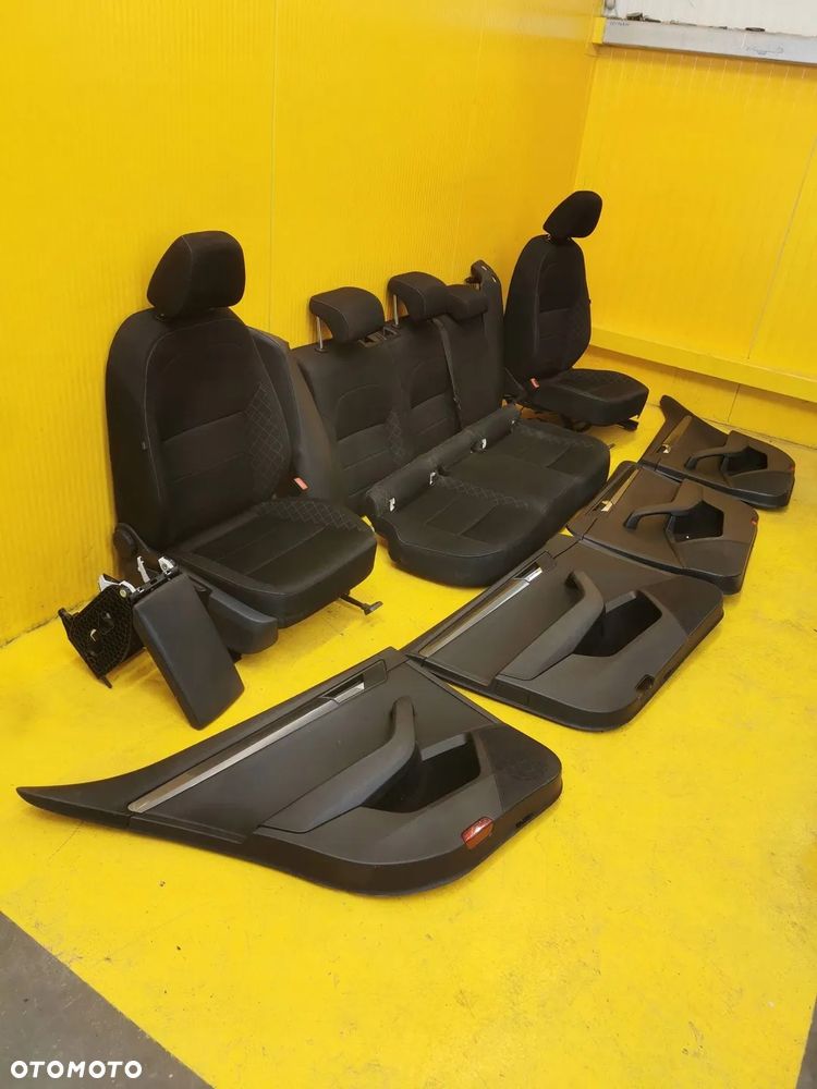 Skoda Superb III SEDAN FOTEL FOTELE KANAPA BOCZKI TUNEL CZARNY KOMPLET 17r. - 15