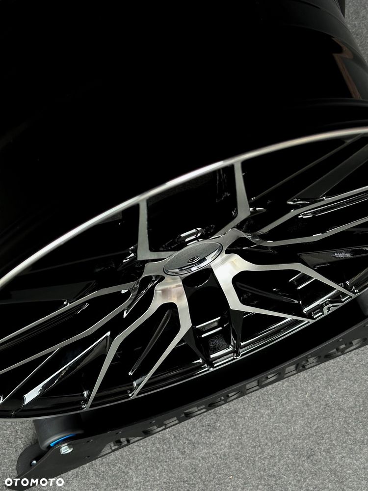 NOWE felgi 18 BMW  CZARNY połysk  polerowany front FLOW FORM 5x120 8.5j ET35 F10 Z3 Z4 E46 X1 X3 E83 F25 X5 E90 F30 F32 F34 GT F01 F12 F20 E87 F22 E60 xDrive Opel Insignia JR44 JR21 Styling M Pakiet Forzza Vossen HF7 Japan Racing JR28 alufelgi - 6