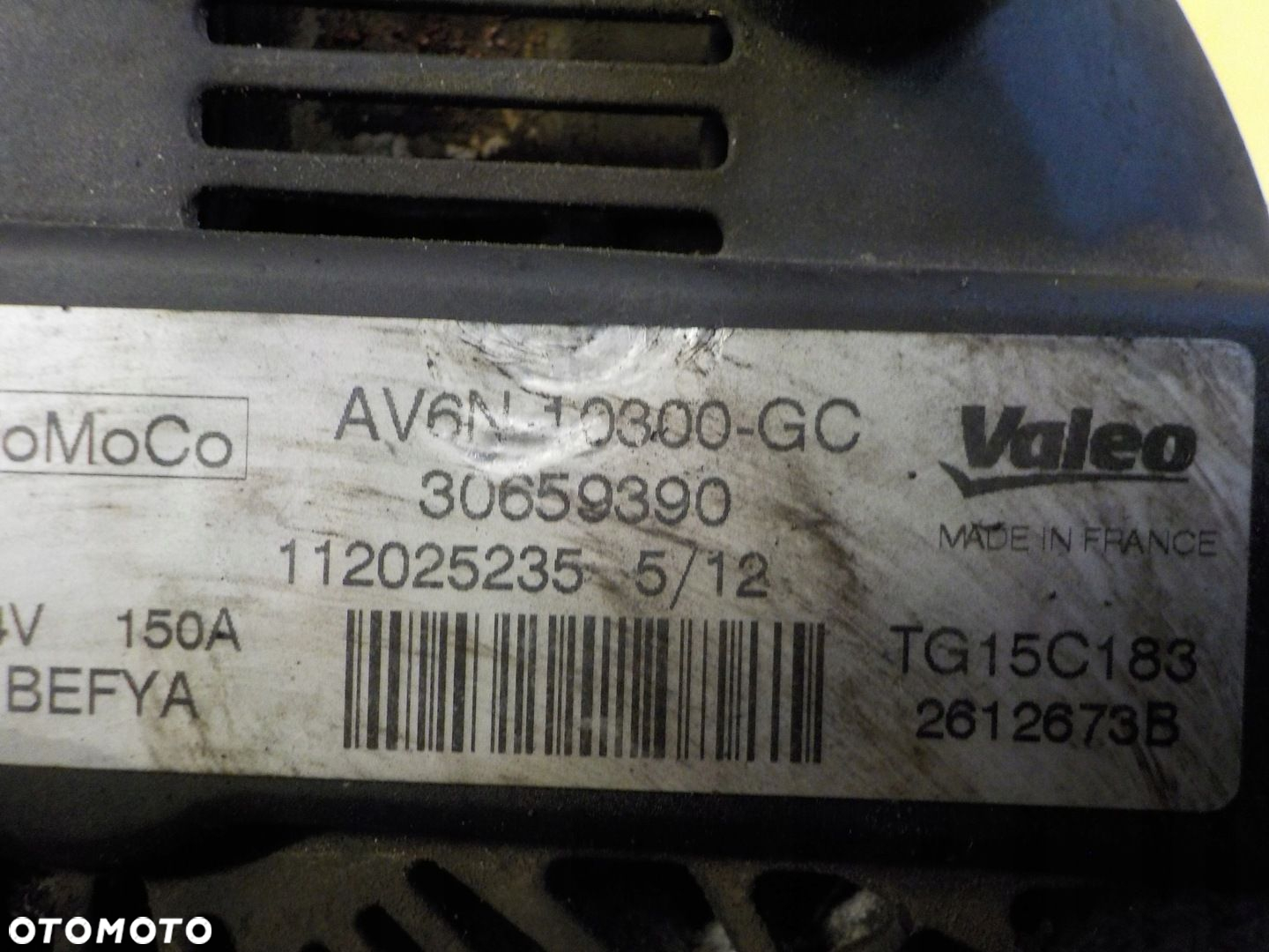 FOCUS MK3 C-MAX 508 1.6 TDCI E-HDI 13r T1DB T1DA alternator AV6N-10300-GC - 5