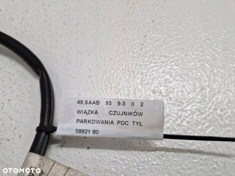 saab 93 9-3 2 ii wiązka czujników parkowania pdc tył tylna instalacja 58821 - 3