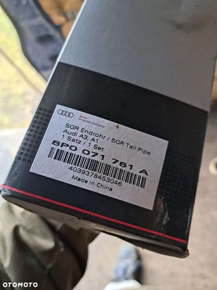 Nakładki Nakładka końcówki rury wydechowej Audi A3 8P A1 8P0253825A 8P0071761A - 9