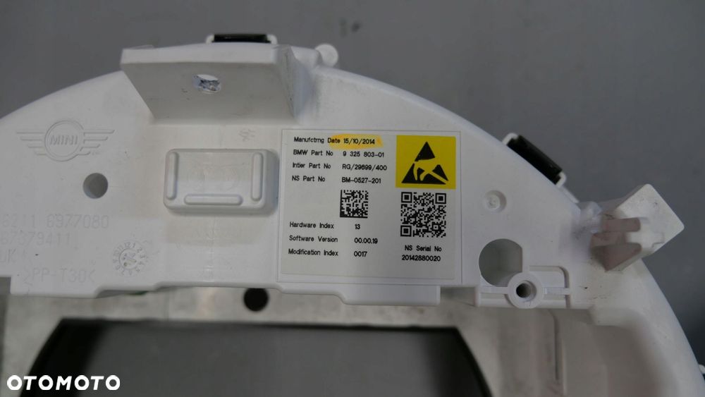 mini cooper r55 r56 r60 s jcw zegary licznik obrotomierz europa 9325803 km - 9