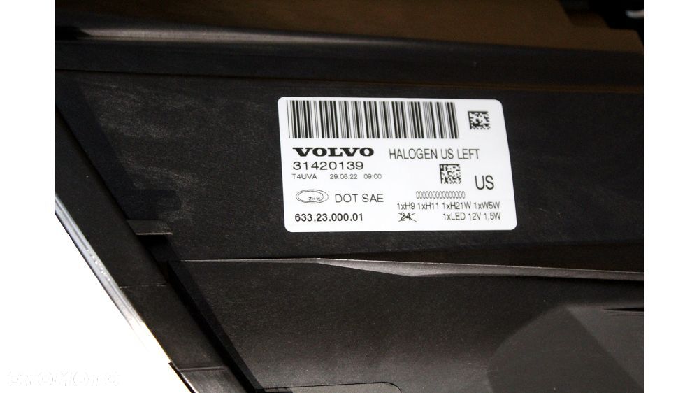 VOLVO S80 lampa przednia lewa lewy reflektor led OE 31420139 - 3