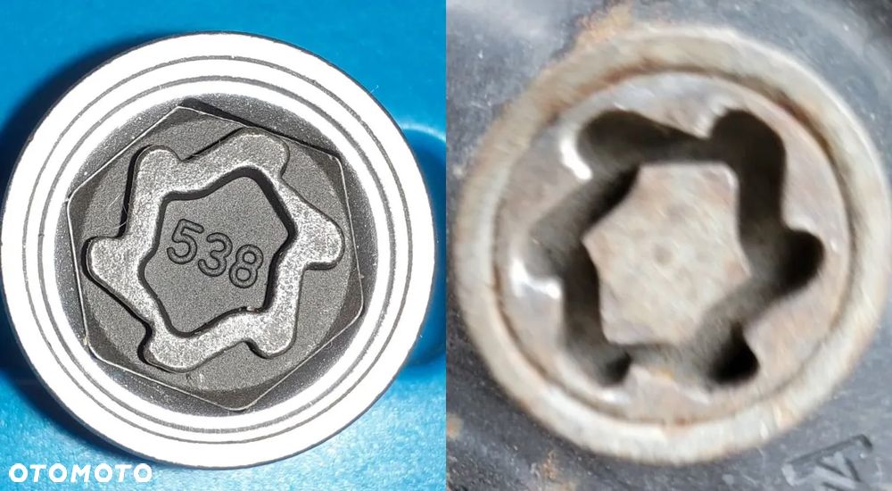 Nasadka zabezpieczająca Nakładka Adapter Złodziejka Do Śrub VW Volkswagen - 18