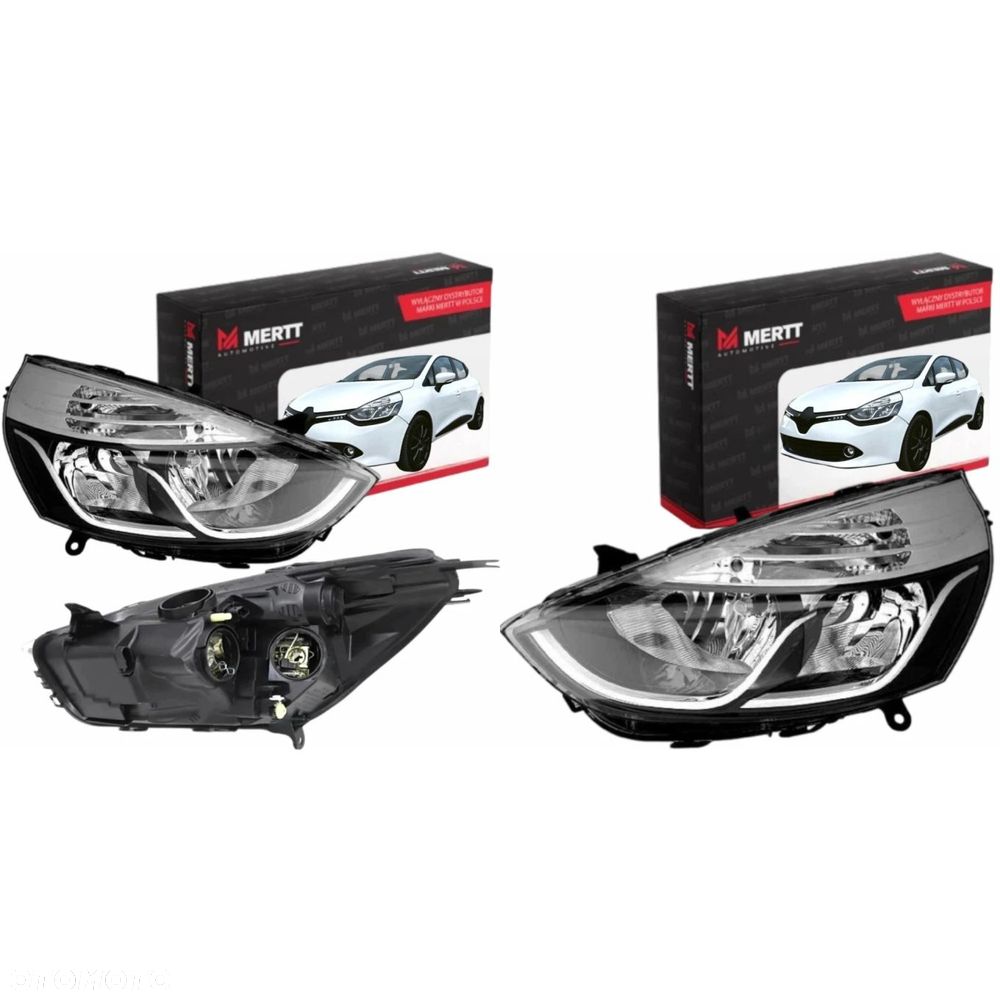 LAMPY PRZEDNIE REFLEKTORY PRAWY LEWY KOMPLET RENAULT CLIO IV HB KOMBI - 2