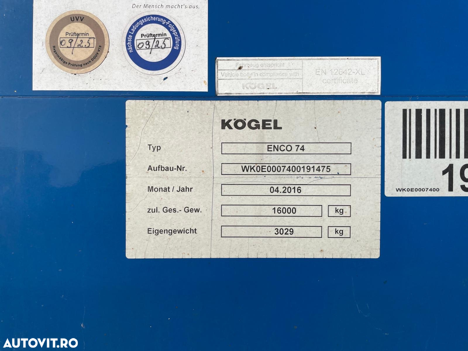 Kögel ENCO74 - 10
